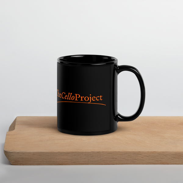 Black Glossy Cello Project Mug