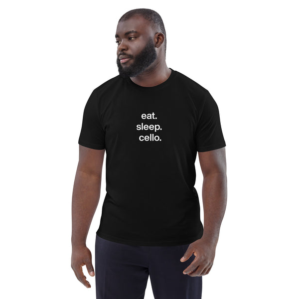 T-Shirt. Eat. Sleep. Cello. Organic cotton.