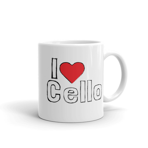 I Heart Cello Mugs